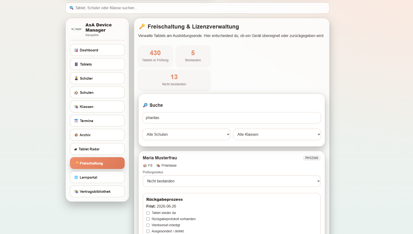 ADM Lizenzverwaltung