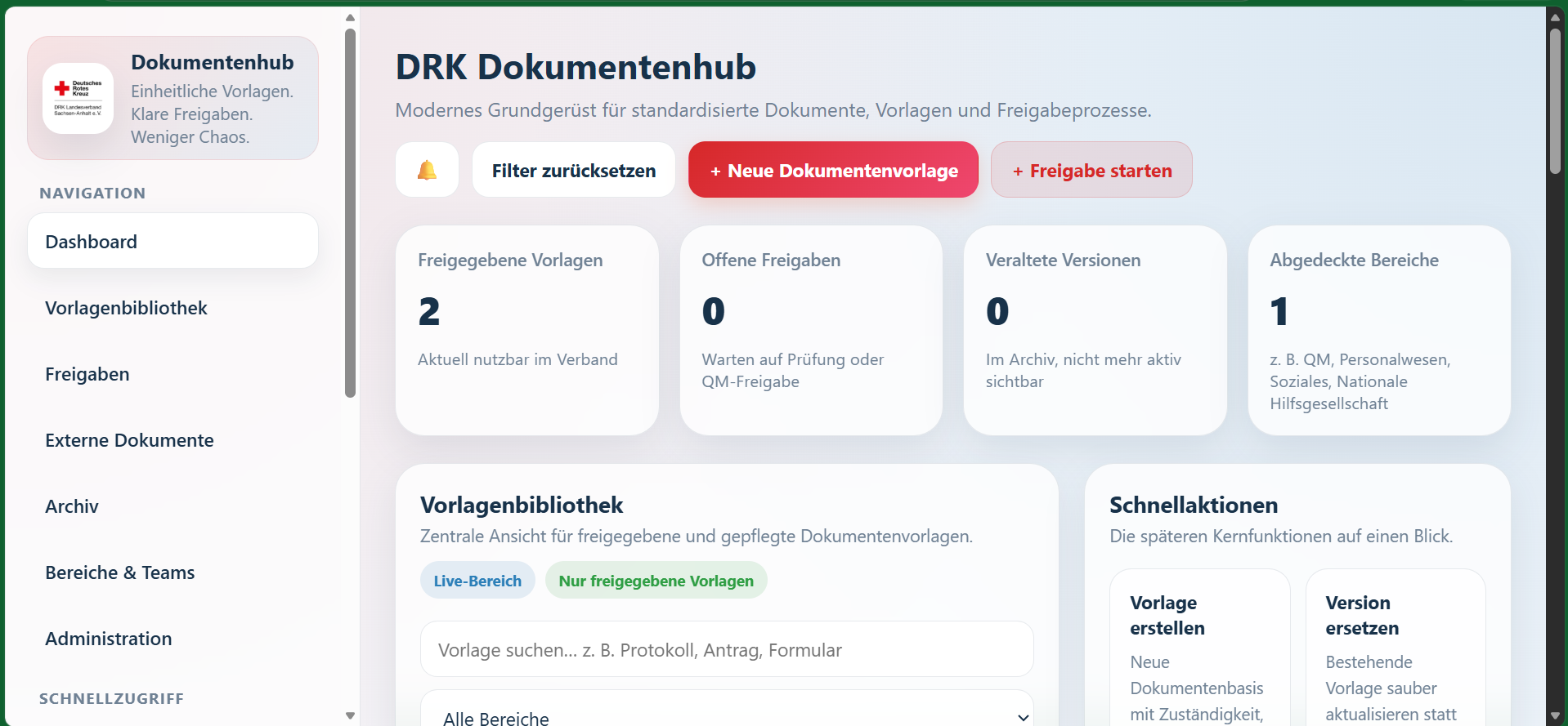 DRKHub Dashboard